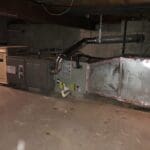 central air horizontal application in a crawl space